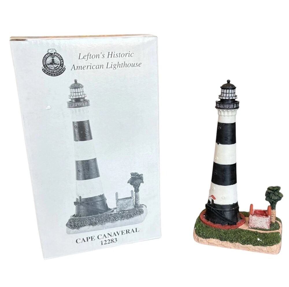 Lefton Historic Lighthouse Cape Canaveral FL 1868 #12283 w/ Box Nautical
